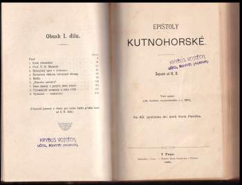 Karel Havlíček Borovský: Epištoly Kutnohorské