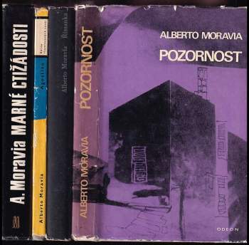 KOMPLET Alberto Moravia 4X Marné ctižádosti + Agostino + Římanka + Pozornost