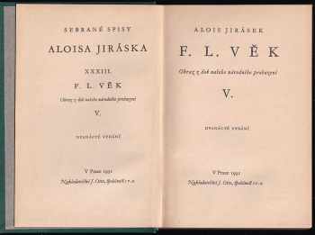 Alois Jirásek: KOMPLET Alois Jirásek F. L. Věk 1-5