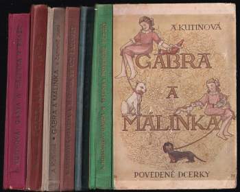 KOMPLET Amálie Kutinová 6X Gabra a Málinka povedené dcerky + Gabra a Málinka ve městě + Gabra a Málinka se učí latinsky + Gabra a Málinka v čarovné zemi + Gabra a Málinka - galánečky + Gabra a Málinka v Praze