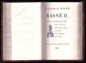 Vítězslav Hálek: KOMPLET Básně I. + Básně II.