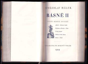 Vítězslav Hálek: Básně II.