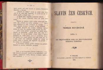 Tereza Nováková: Slavín žen českých