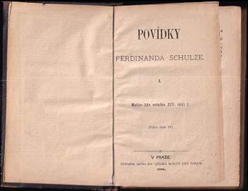 Ferdinand Schulz: Povídky Ferdinanda Schulze