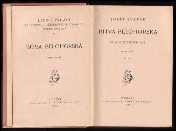 Josef Svátek: Bitva bělohorská