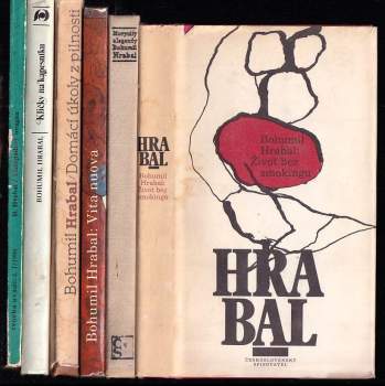 Bohumil Hrabal: KOMPLET Bohumil Hrabal 6X Kličky na kapesníku + Listopadový uragán + Domácí úkoly z pilnosti + Vita nuova + Život bez smokingu + Morytáty a legendy