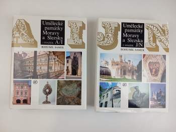 KOMPLET Bohumil Samek 2X Umělecké památky Moravy a Slezska + Umělecké památky Moravy a Slezska