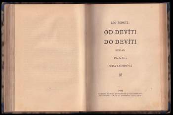 Bret Harte: KOMPLET Bret Harte: Maruja + Leo Perutz: Od devíti do devíti V JEDNOM SVAZKU