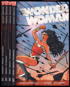 KOMPLET Brian Azzarello Wonder Woman 1 - 4 Krev + Odvaha + Vůle + Válka