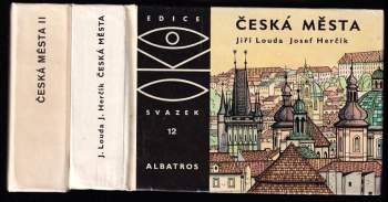KOMPLET Česká města I. + II. díl - Jiří Louda, Jiří Louda, Jiří Louda (1974, Albatros) - ID: 801571