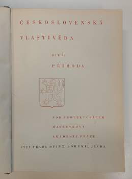 F Slavík: Československá vlastivěda