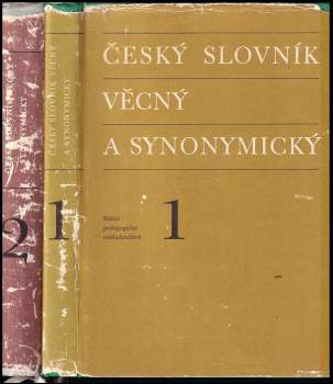 Jiří Haller: KOMPLET Český slovník věcný a synonymický I. + II. díl