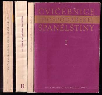 KOMPLET Cvičebnice hospodářské španělštiny I. + II. díl + Klíč a Slovník k I. a II. dílu
