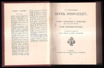 Fedor Michajlovič Dostojevskij: Denník spisovatelův