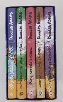 KOMPLET Douglas Adams 5X Stopařův průvodce Galaxií: 1. Stopařův průvodce Galaxií, 2. Restaurant na konci vesmíru, 3. Život, vesmír a vůbec, 4. Sbohem, a díky za ryby, 5. Převážně neškodná