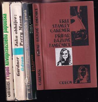 KOMPLET Erle Stanley Gardner 5X Případ světélkujících prstů + Případ sličné siluety + Případ křivopřísežného papouška + Jako obhájce: Perry Mason + Případ bázlivé tanečnice