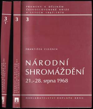 František Cigánek: Národní shromáždění 21.-28. srpna 1968