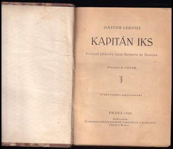 Gaston Leroux: KOMPLET Gaston Leroux 2X Kapitán Iks + Neviditelná bitva