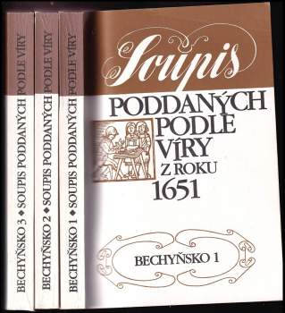 KOMPLET Helena Sedláčková 3X Soupis poddaných podle víry z roku 1651