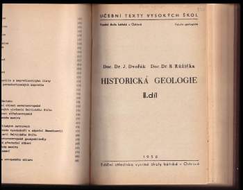 Bohuslav Růžička: KOMPLET Historická geologie I. + II.