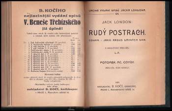 Jack London: Rudý postrach ; Coura ; Jako Argus dávných dob
