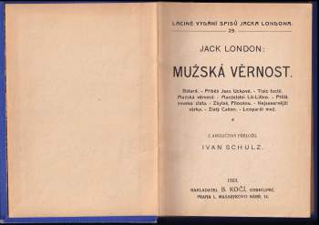 Jack London: Mužská věrnost
