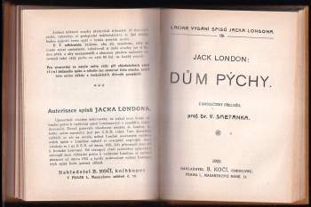 Jack London: KOMPLET Jack London 4X Stopami minulých životů 1-3 + Dům pýchy V JEDNOM SVAZKU