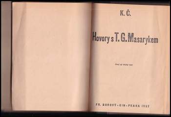 Karel Čapek: KOMPLET Jan Hus + Hovory s T.G. Masarykem