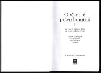 Jiří Švestka: Občanské právo hmotné