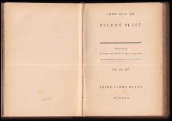 John Buchan: KOMPLET John Buchan 2X Zelený plášť + Zelený plášť