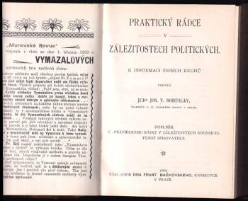 Josef Václav Bohuslav: Praktický rádce v záležitostech finančněprávních