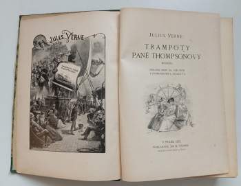Jules Verne: KOMPLET Jules Verne 2X Trampoty páně Thompsonovy + Na vlnách Orinoka