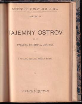 Jules Verne: KOMPLET Jules Verne 6X Plovoucí město ; Prorazili blokádu + Dvacet tisíc mil pod mořem I - II + Tajemný ostrov I - III - SVÁZANÉ V JEDNOM SVAZKU