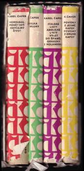 Karel Čapek: KOMPLET Karel Čapek 4X Hordubal ; Povětroň ; Obyčejný život + Válka s mloky + Povídky z jedné kapsy ; Povídky z druhé kapsy + Italské listy ; Anglické listy ; Výlet do Španěl ; Obrázky z Holandska