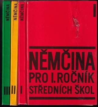 KOMPLET Karel Jungwirth 3X Němčina pro 1. ročník středních škol + Němčina pro II. ročník středních škol + Němčina pro 3. ročník středních škol