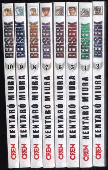 KOMPLET Kentarō Miura 8X Berserk 3.-10. díl