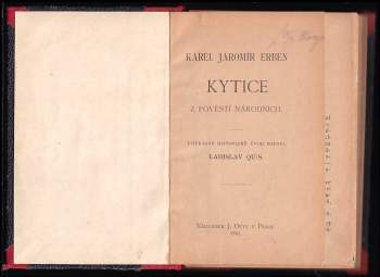 Karel Jaromír Erben: Kytice z pověstí národních
