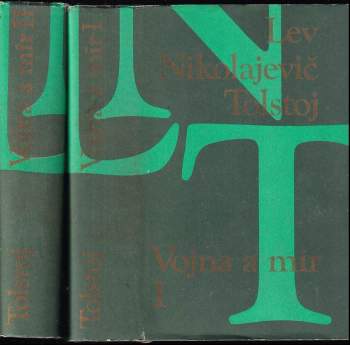 KOMPLET Lev Nikolajevič Tolstoj 2X Vojna a mír + Vojna a mír