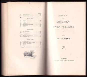 Pierre Louÿs: Lukianovy hovory prodajných
