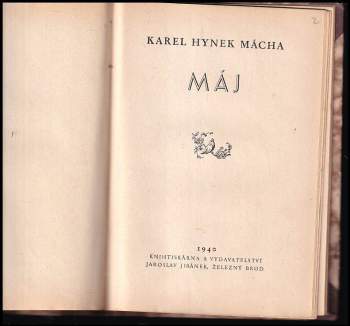 Karel Hynek Mácha: Máj