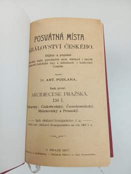 Antonín Podlaha: KOMPLET Posvátná místa království Českého I. - VII. díl