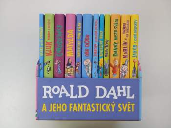 Roald Dahl: KOMPLET Roald Dahl 12X Jakub a obří broskev + Karlík a továrna na čokoládu + Danny, mistr světa + Prevítovi + Kouzelný prst + Jirkova zázračná medicína + Obr Dobr + Fantastický pan Lišák + Matylda + Čarodějnice + Kluk + Velké myší spiknutí
