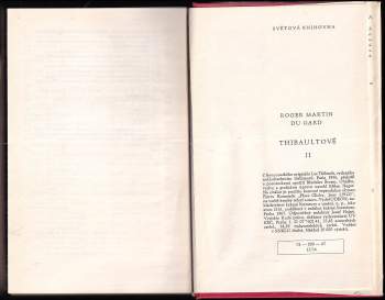 Roger Martin Du Gard: Thibaultové