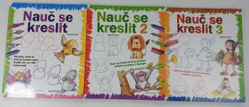 KOMPLET Rosa María Curto 3X Nauč se kreslit + Nauč se kreslit 2 + Nauč se kreslit 3