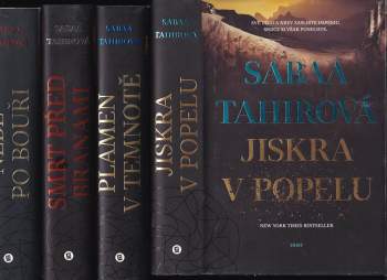 KOMPLET Sabaa Tahir 4X Jiskra v popelu + Plamen v temnotě + Smrt před branami + Nebe po bouři