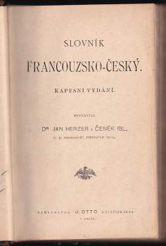 Jan Herzer: KOMPLET Slovník česko-francouzský + Slovník francouzsko-český