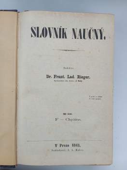 Slovník naučný I. - X. - Díl I, A - Bžeduchové až Díl desátý W-Nyström : A - Bžeduchové - Díl první