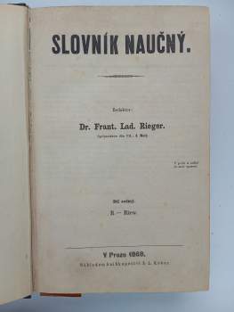 Slovník naučný I. - X. - Díl I, A - Bžeduchové až Díl desátý W-Nyström : A - Bžeduchové - Díl první