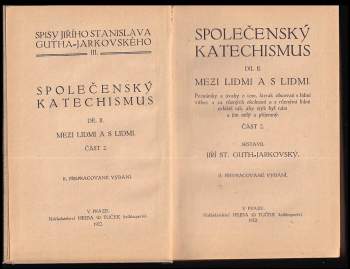 Jiří Stanislav Guth-Jarkovský: Společenský katechismus