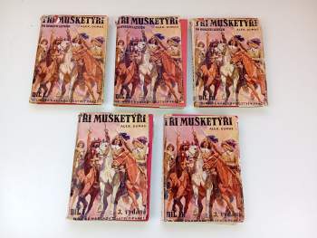KOMPLET Tři mušketýři I. - II. + Tři mušketýři po dvaceti letech I. - III.